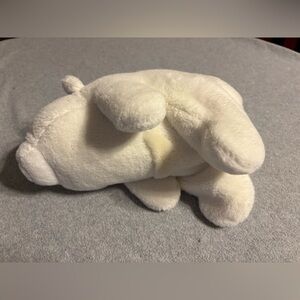 Vintage Gund Snuffles vintage White/Cream Plush Toy with Red Tag